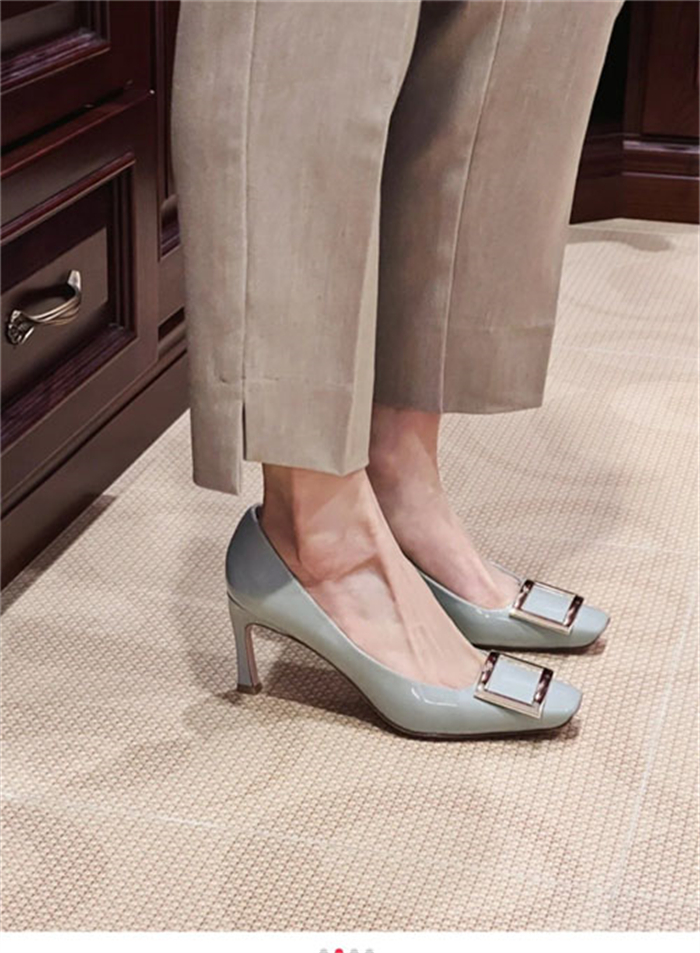 로저 비비에 트럼펫 메탈 버클 펌프스 7cm (TJ공장) - 상세 이미지